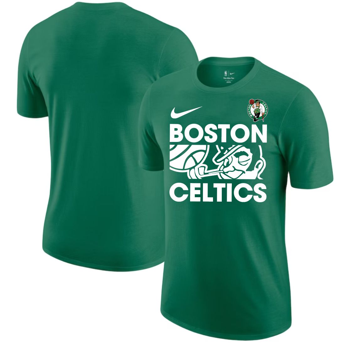Men 2025 NBA Boston Celtics Green Nike T shirts style 1